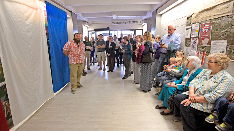 New Veterans Center mural showcases determination, heart