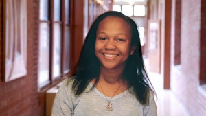 Senior Eric'el Johnson is headed to Boeing after graduating this past weekend with a bachelor's degree in electrical engineering, one of many things she accomplished while at UMSL. (Photos by August Jennewein)