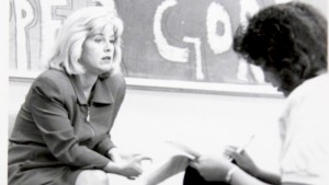 Michelle McMurray interviewing Tipper Gore for The Current