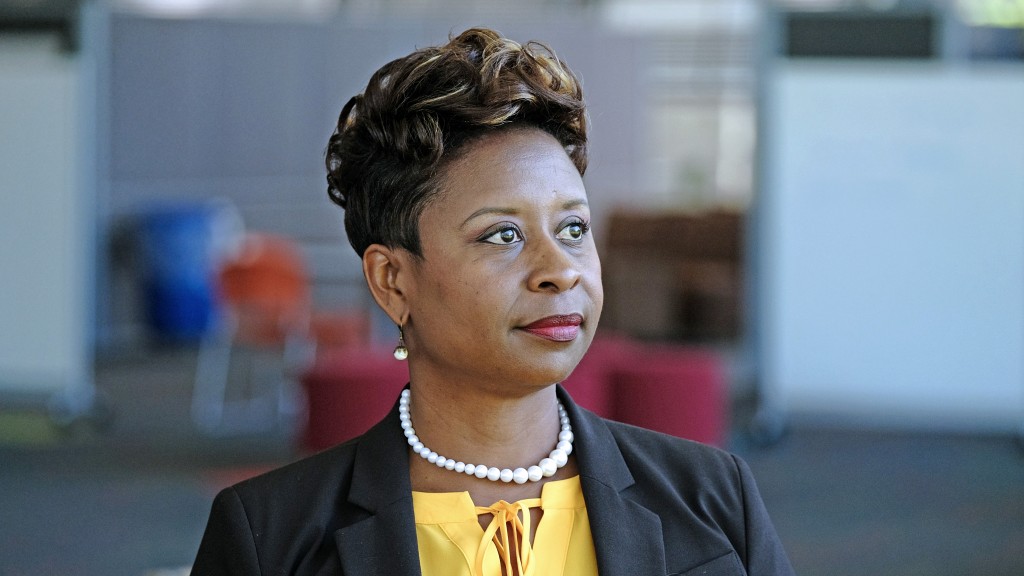 In a study she conducted while pursuing her doctoral degree in education at UMSL, Stacy G. Hollins, PhD 2015, explores “the digital divide” through the experiences of individuals who have little to no access to technological resources. (Photo by August Jennewein)