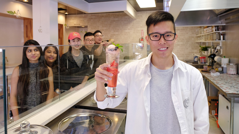 Just desserts: Ambitious business student opens ice cream parlor