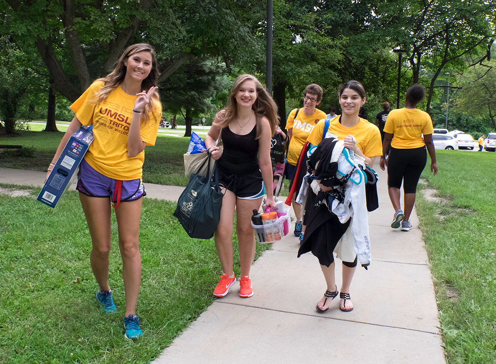 Gabrielle Murphy on Move-In Day.