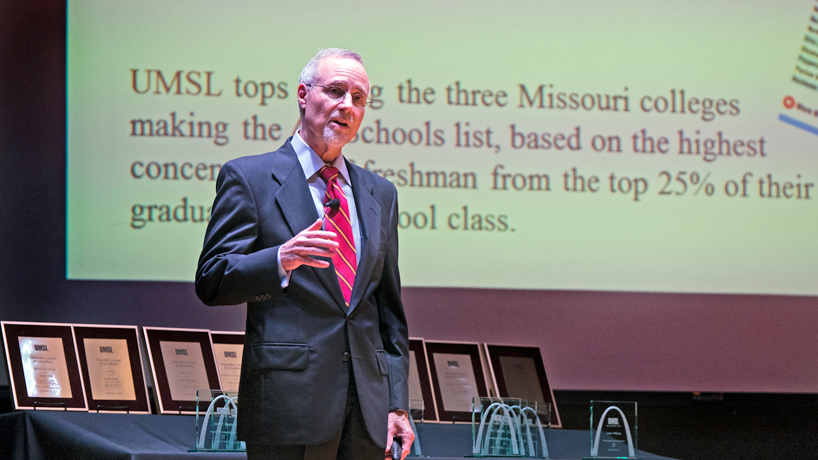 UMSL chancellor sees exciting days ahead