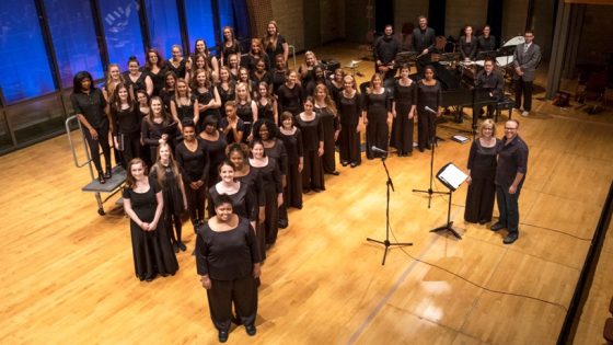 Women's Chorale with high school singers