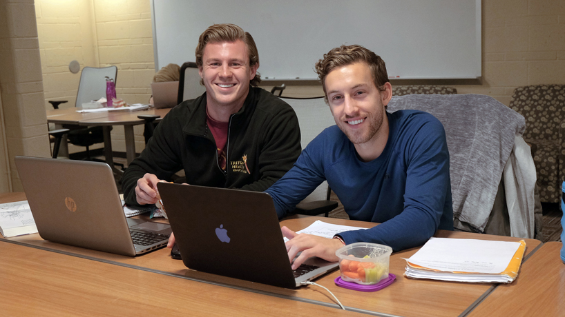 Soccer teammates Joe Rund, Evan Garrad earn recognition as Academic All-Americans on way to medical school