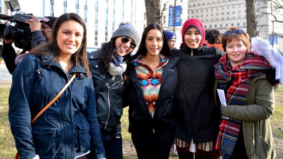 Students raising their voices