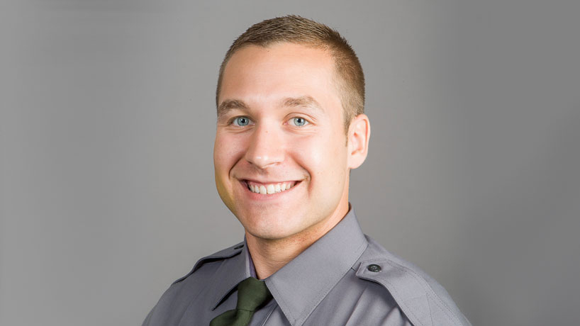 Criminology alumnus putting law enforcement lessons to use as a conservation agent