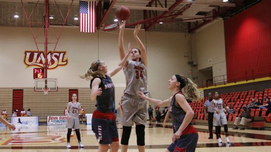 Jordan Fletcher shoots against Maryville