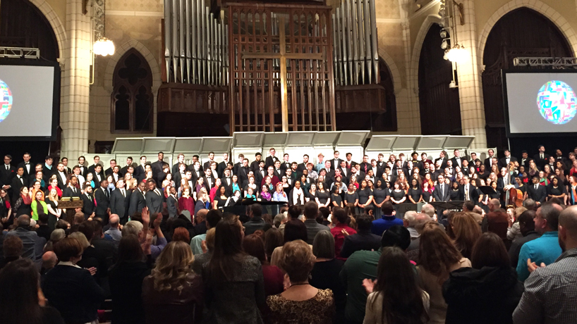 4 UMSL singers represent Missouri, lend voices to all-collegiate choir at national conference