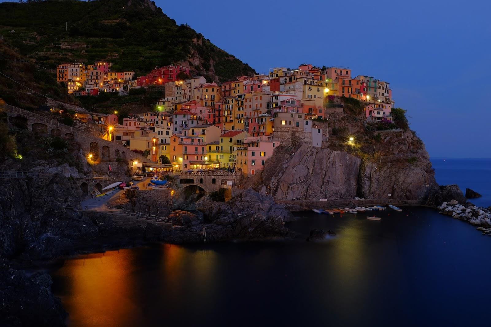 Night at Cinque Terre by Satsawat Visansirikul