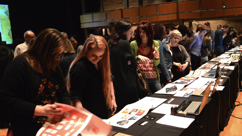 Graphic design majors wow crowd with ambitious senior theses