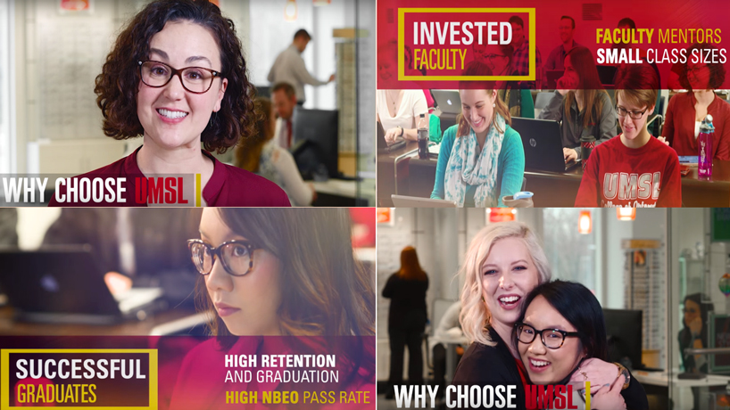 UMSL College of Optometry premieres new video focused on student voices, family feel