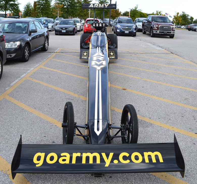 Army-sponsored dragster