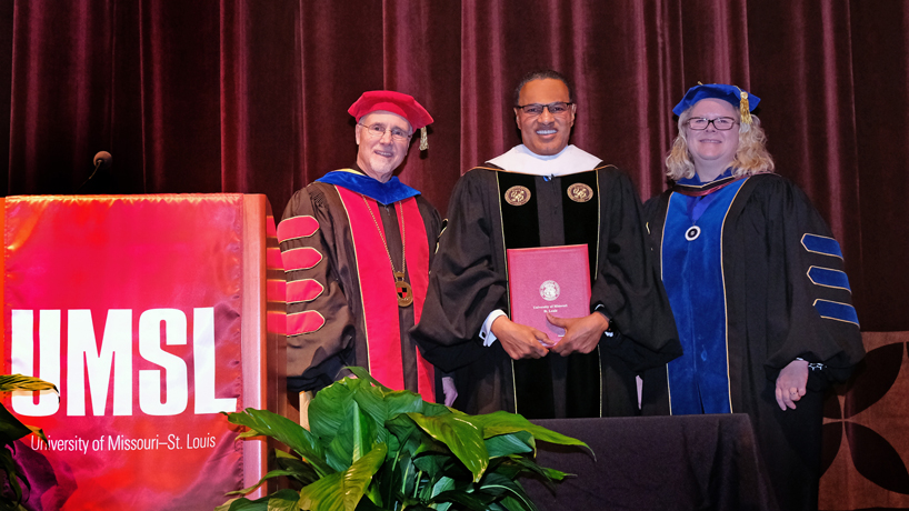 UMSL awards honorary degree to UMBC President Freeman Hrabowski