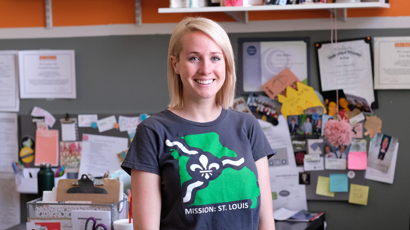 BES alumna Kayla Colona has found her niche at Mission: St. Louis