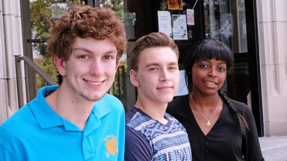 Boeing FLITE interns Brendan Hulahan, Armin Topalovic and Sydney Roberson