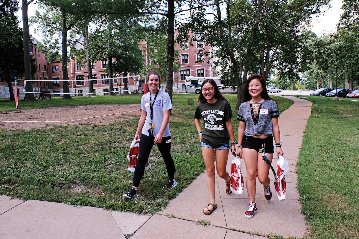 Students on South Campus