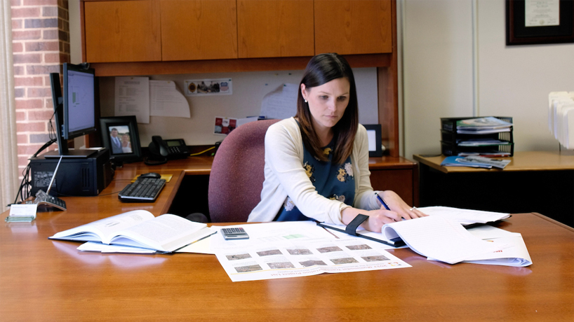 Jill Bernard Bracy discusses traffic safety measures with news stations in St. Louis, Washington