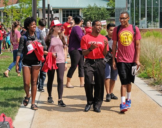 You'll have the chance to tour campus buildings and talk to administrators such as Alan Byrd, UMSL Director of Admissions.