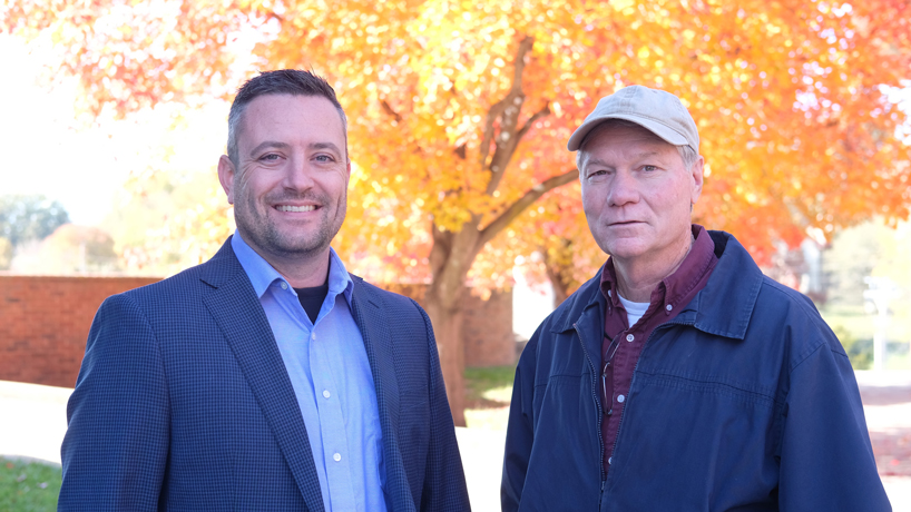 Doctoral student Tony Michalka studying changes in policing in the aftermath of Ferguson