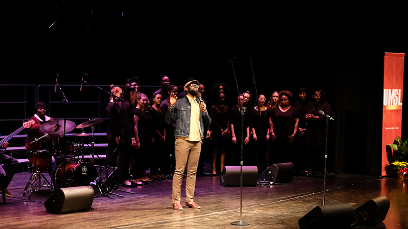 E. Desmond Lee Community Artist in Residence Brian Owens performed a Tribute to Norman Seay and "Some Day We'll All be Free: A Musical Tribute to Donny Hathaway" during Monday's event.