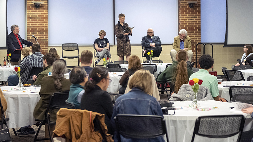 The latest issue of Bellerive launched in February with a celebration in the J.C. Penney Conference Center on North Campus. (Photo by August Jennewein)