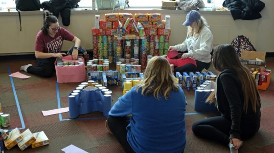 Alpha Xi Delta at CANstruction