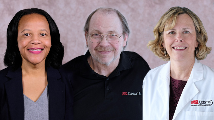 Sylvia Harris, Roger Kujath and Vinita Henry named first recipients of UMSL Hero Award