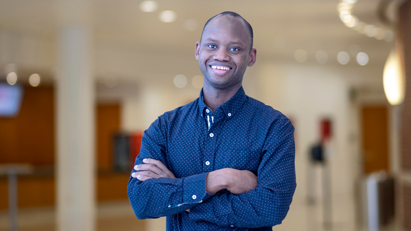 Alieu Sanneh on UMSL campus