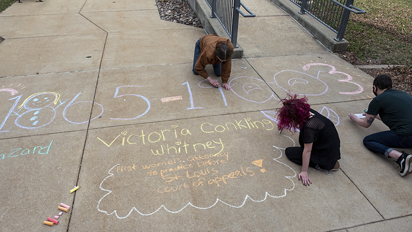 ‘Chalk With Us’ strives to bring awareness of prominent women in history to St. Louis