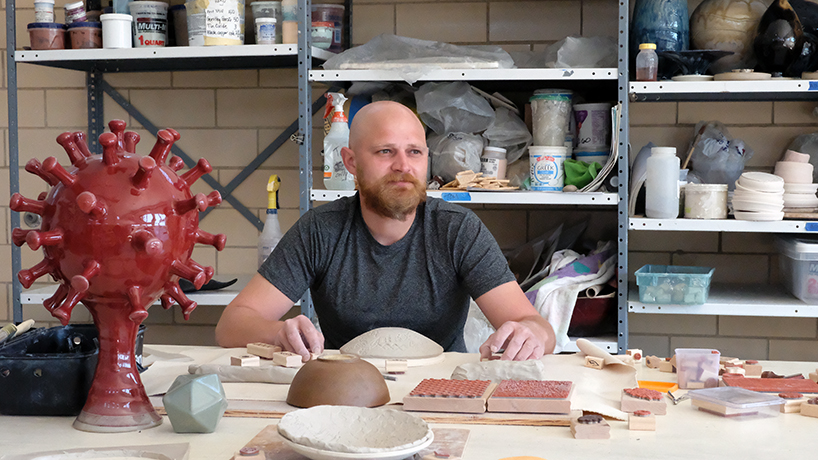 Biochemistry and biotechnology student Thomas Perrot finds an unlikely mesh with ceramics