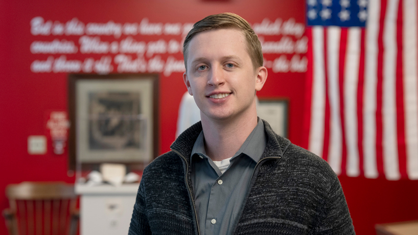 Student veteran William Redden excited to begin his future after earning degree in history 