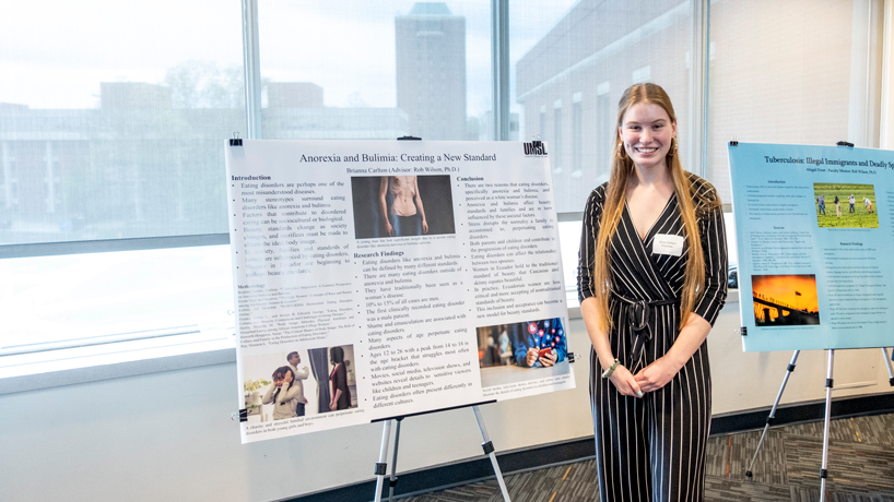 Students showcase work during Undergraduate Research Symposium