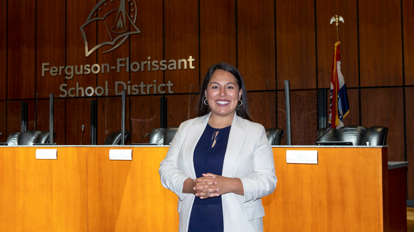 MEd student Jillian Dunn serves her community on Ferguson-Florissant Board of Education