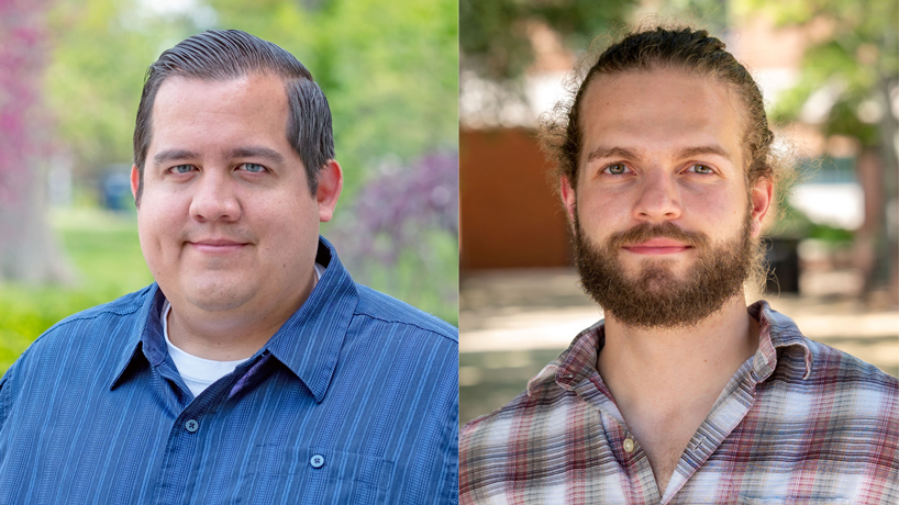 Doctoral candidates Ernesto Lopez, Bobby Boxerman do groundwork for newsmaking Council on Criminal Justice report