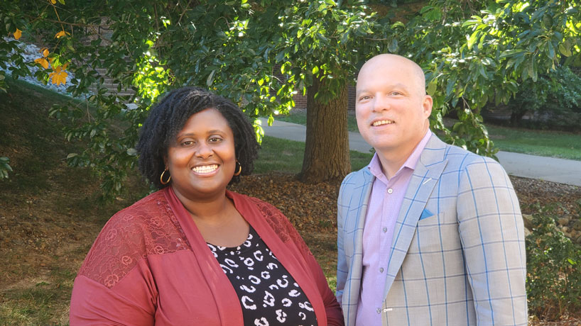DBA students Colleen McClain-Mpofu and David Beverly join faculty in College of Business Administration