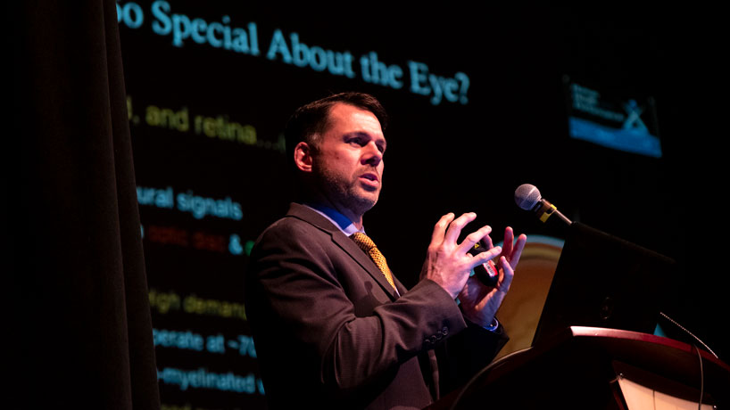 UMSL College of Optometry hosts NASA’s Tyson Brunstetter for telehealth lecture