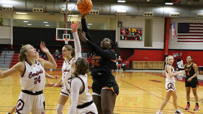 J F Kennedy Magnet School Rams Fanthread™ Women's Swoop Basketball