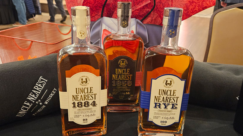 Bottles of Uncle Nearest Whiskey