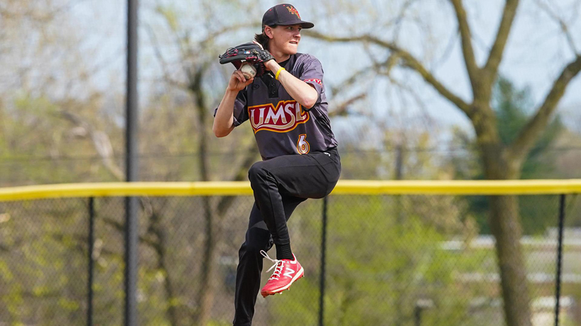 UMSL pitcher Adam Rose winds up to pitch