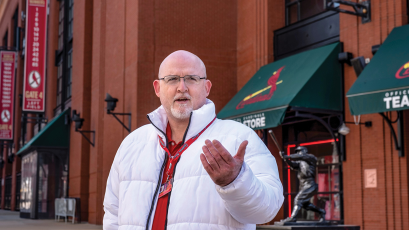 Adam Presswood helps fans connect with the St. Louis Cardinals from a new perspective