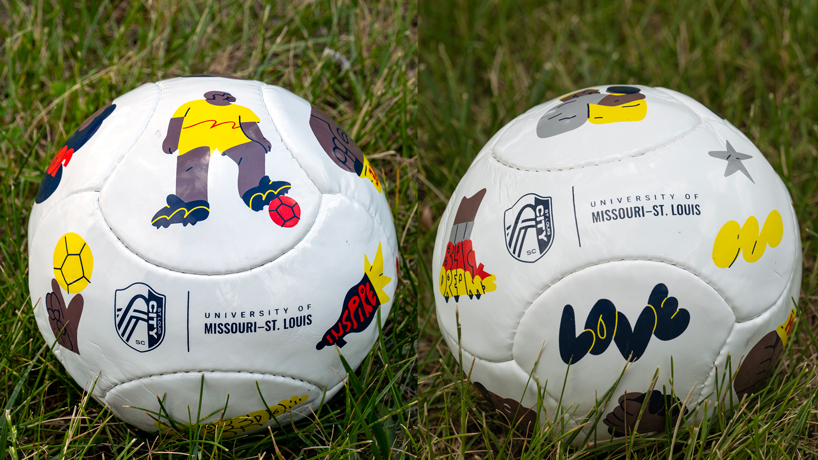 Alumnus Marco Cheatham designs soccer ball commemorating Juneteenth for St. Louis CITY SC’s match against LA Galaxy
