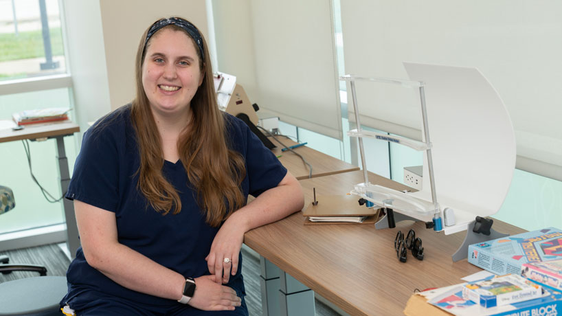 Optometry Scholar and 2023 graduate Dr. Katie Kyles builds on her passion for vision therapy and pediatric care through UMSL residency