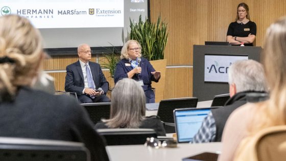 Chancellor Kristin Sobolik speaks at panel discussion