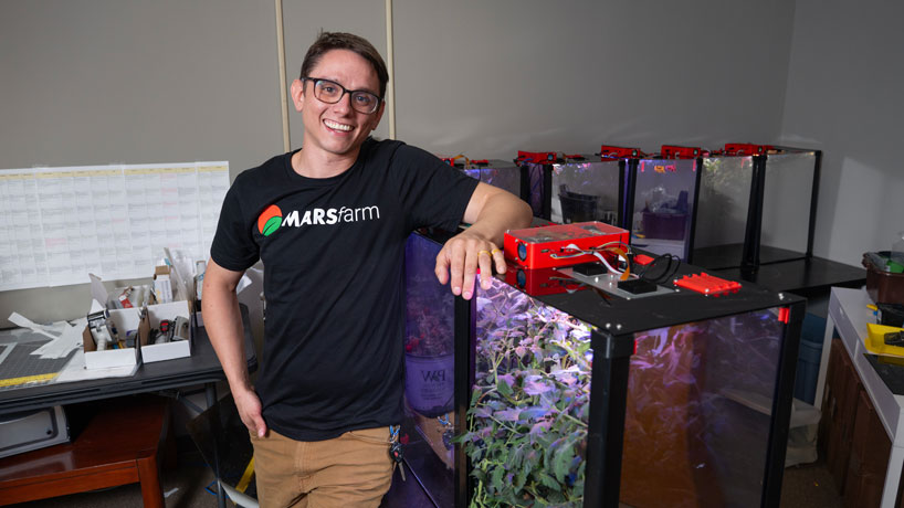 With MARSfarm, UMSL alum Peter Webb makes agricultural technology more accessible to students