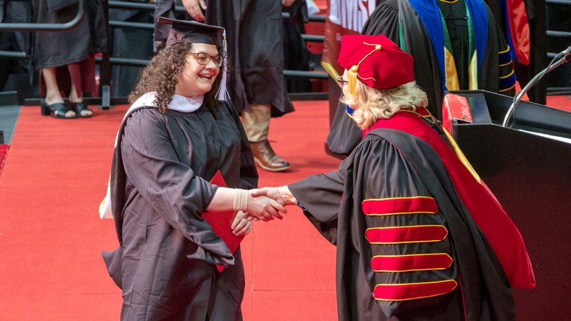 Rachel Goldmeier accepts degree