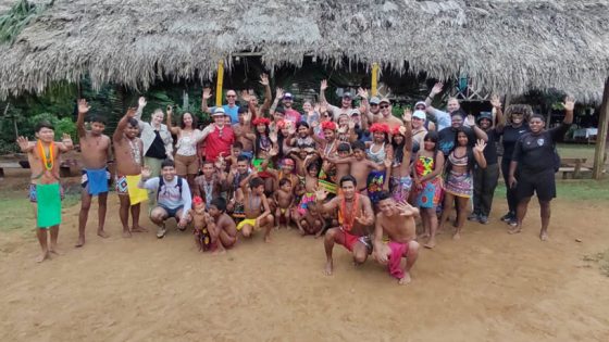 UMSL Online MBA students visit an Embera village in Panama