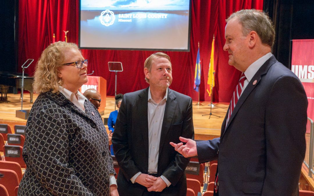 Eye on UMSL: County executive takes center stage