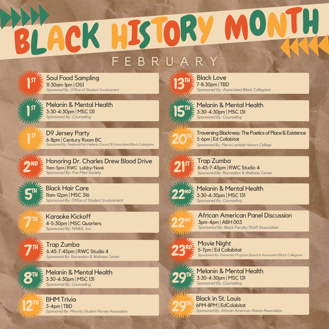 2024 Black History Month Event Schedule