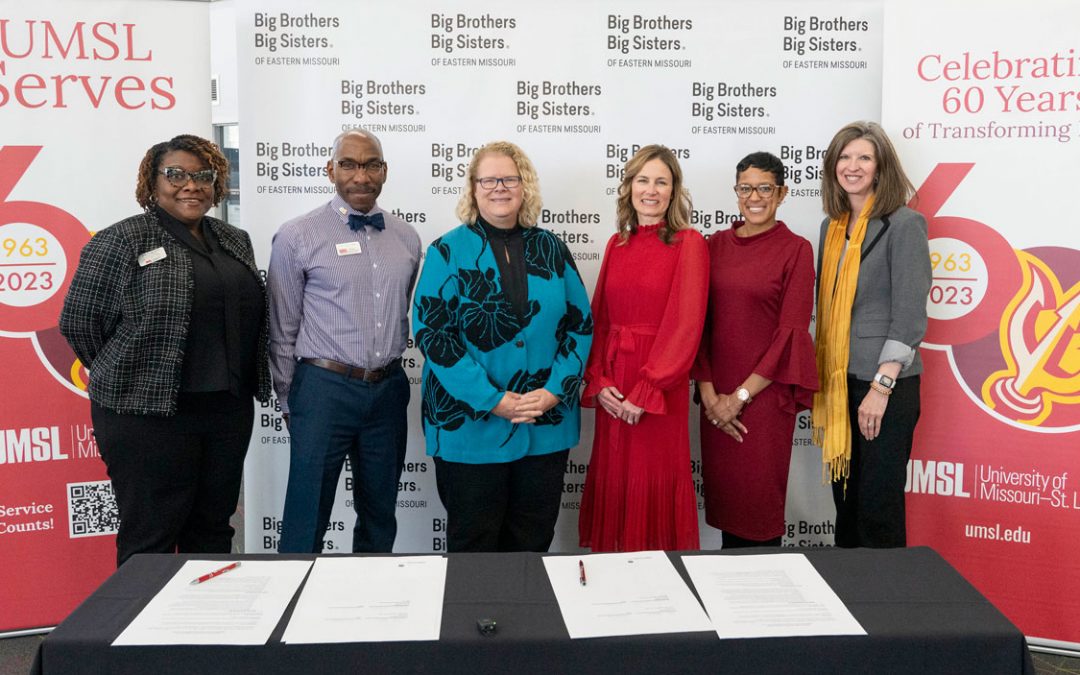 UMSL formalizes partnership with Big Brothers Big Sisters of Eastern Missouri to support future students with scholarships